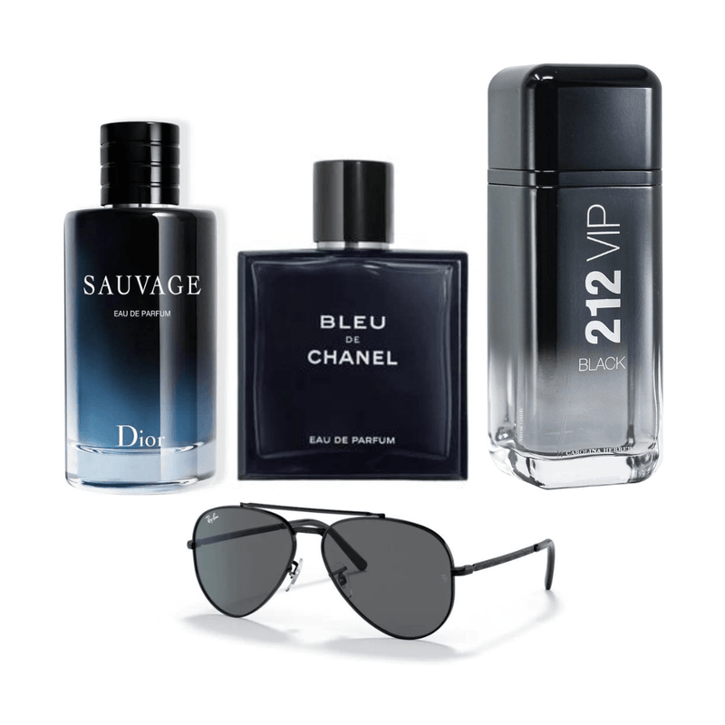 🔥 3 Perfumes Masculinos 100ml con 33% OFF + BRINDE Gafas Ray-Ban [ULTIMAS UNIDADES]🔥 - TiendaMegaBox