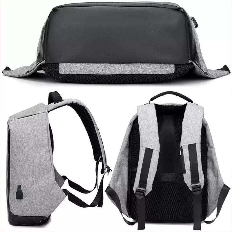 Mochila Antirobo + Puerto USB + Resistente a agua + 20% OFF + Frete Gratis