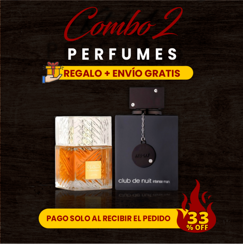🌆 Noche de Hombre 2 perfumes Hombre (100ml) - 33% OFF + Regalo PORTA PERFUMES