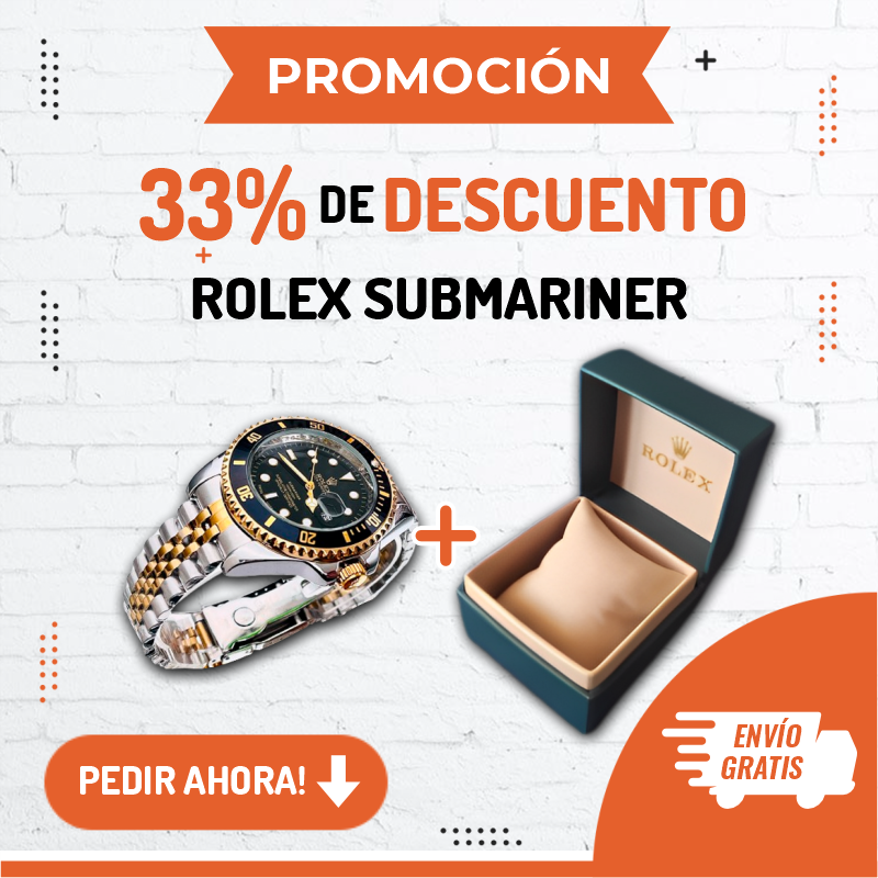 Reloj Rolex Submariner Tejido + Regalo Estuche de Lujo