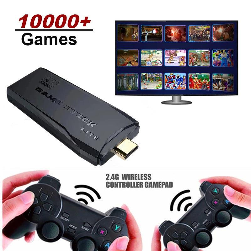 Game Stick 4k - 10.000 Juegos Retro 64GB - TiendaMegaBox